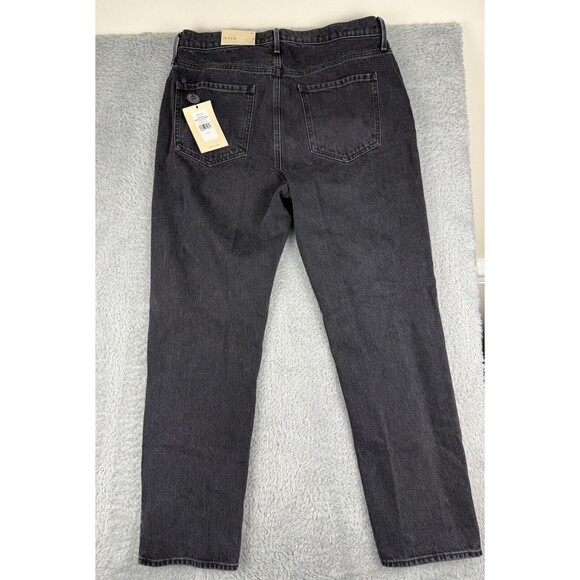 NYDJ Women's Size 31 Brooke High-Rise Loose Straight Jeans In Vintage Black - Picture 4 of 12